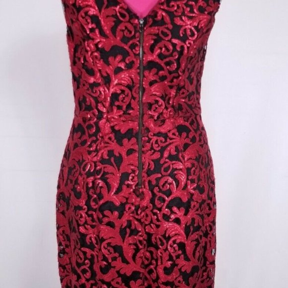 Stunning NWT Antonio Melani sequin beaded midi dress - Picture 7 of 7